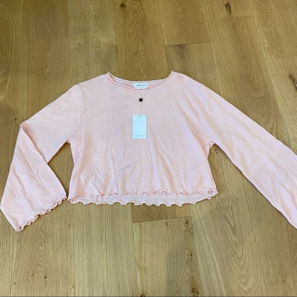 Lovers + Friends Mica Top in Blush Pink Cropped XS